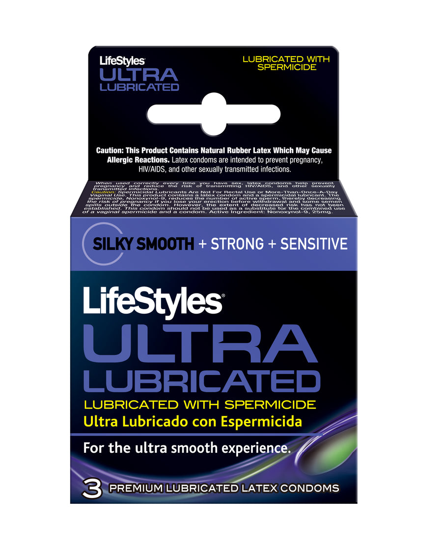 Lifestyle Ultra Lubricated Spermicidal 3pack PM1803