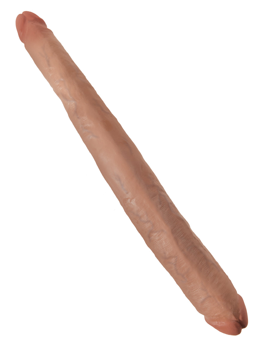 King Cock 16 Tapered Double Dildo - Tan PD5517-22