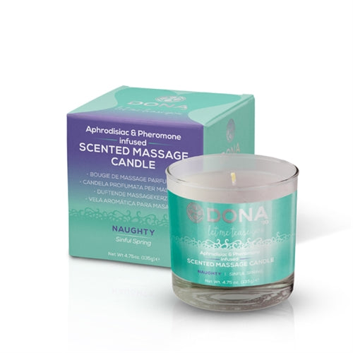 Dona Scented Massage Candle Naughty Aroma - Sinful Spring - 4.75 Oz. JO40558