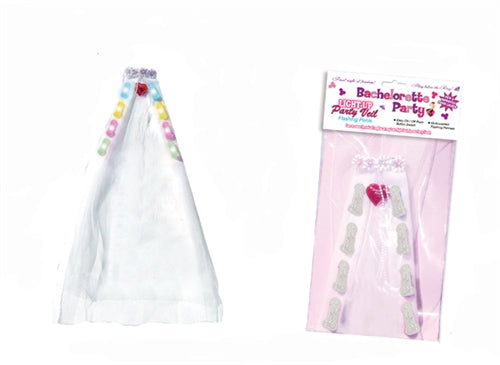 Bachelorette Party Light-Up Party Veil Flashing Penis HTP2737