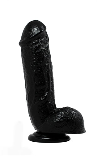 Hard Steel 8.5-Inch Cock - Black BL-16455