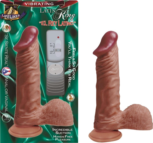 Lifelike Vibrating Latin King 9-Inch NW2014-5