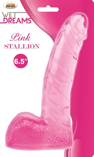 Wet Dreams Pink Stallion - Pink Dildo With Balls HTP2951