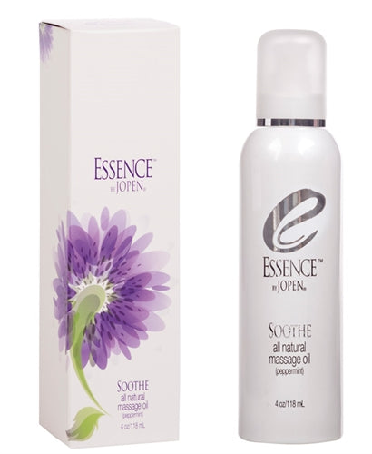 Essence Soothe - All Natural Massage Oil - Peppermint - 4 Fl. Oz. JO4328103
