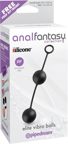 Anal Fantasy Collection Elite Vibro Balls - Black PD4640-23