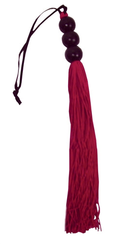 Sex and Mischief Rubber Whip Small 10-Inch - Red SS800-03