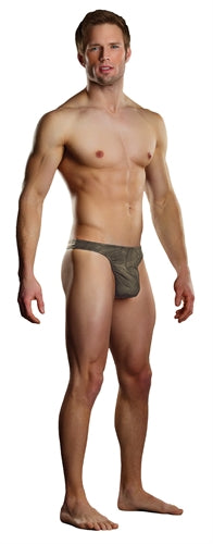 Nylon Burnout Wonder Thong - Taupe - Small-Medium MP-444205TPSM
