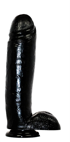 Hard Steel 10.5-Inch Cock - Black BL-26415