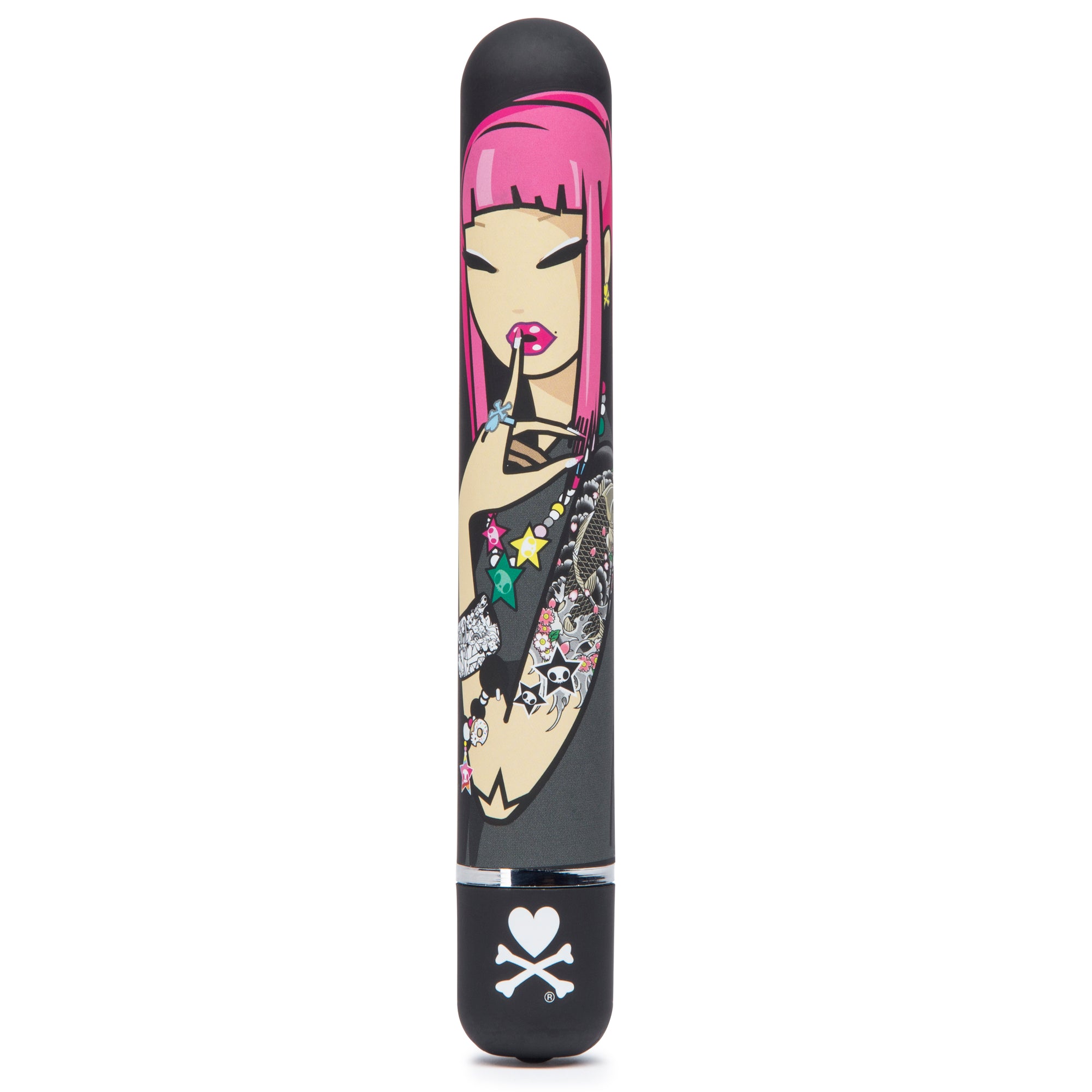 Tokidoki 7 Function Girl Power Vibrator - Sugar  Rush - Black LHR-65428