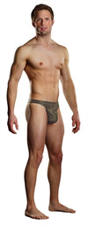 Nylon Burnout Wonder Thong - Taupe - Large-Extra Large MP-444205TPLX