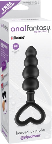 Anal Fantasy Collection Beaded Luv Probe - Black PD4644-23