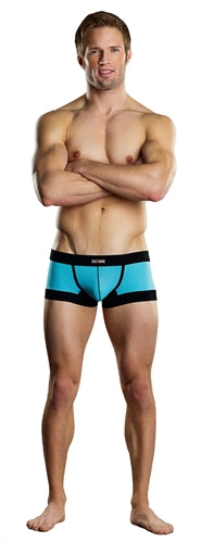Sport Short Athletic Mesh - Turquoise and Black - Small MP-142202TBSL