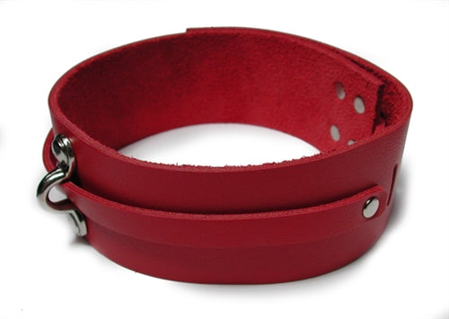 Bondage Basics Red Leather Collar KL-208R