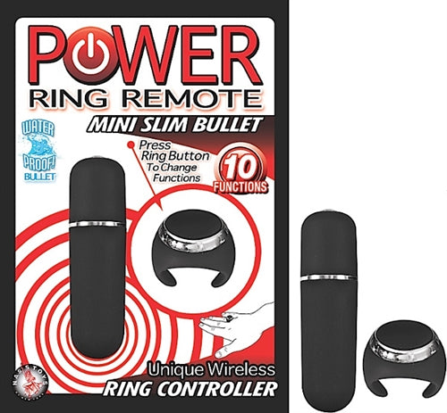 Power Ring Remote Mini Slim Bullet - Black NW2372-1