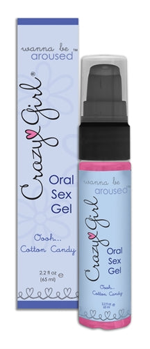 Crazy Girl Wanne Be Aroused Oral Sex Gel Oooh Cotton Candy - 2.2 Oz. CE7510-00
