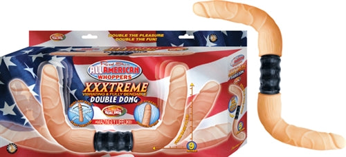 Latin American Whoppers Xxxtreme Vibrating and Fully Bendable Double Dong - Flesh NW2376-1