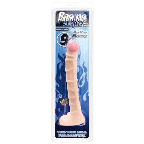 Raging Hard-Ons Slimline Anal Series - 9-Inch Ass Play Ballsy - White DJ0279-28