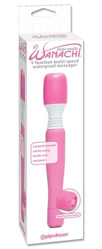 Mini-Multi Wanachi 9-Function Multi-Speed Waterproof Massager - Pink PD3033-11