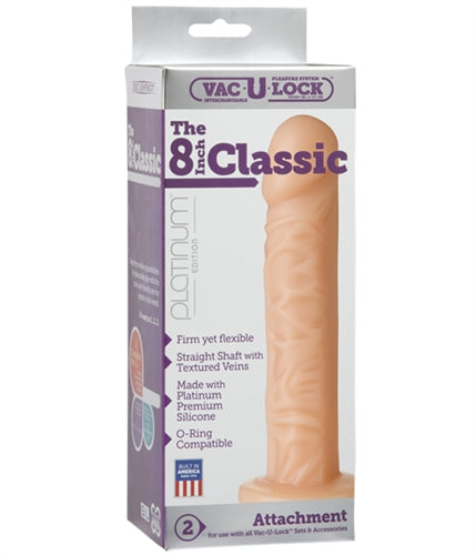 Vac-U-Lock Platinum Edition the Classic 8-Inch - White DJ1080-11