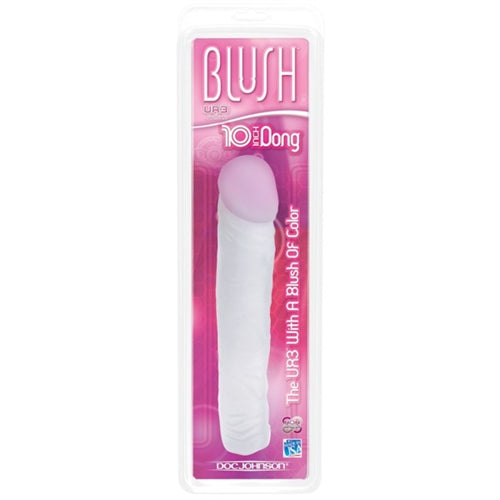 Blush Ur3 - 10-Inch Dong - Clear With Blush DJ0278-03