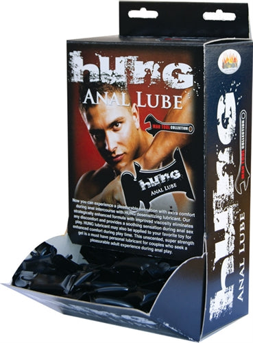 Hung Anal Lube 10ml Pillow Packs - 50 Pieces Display HTP2630D