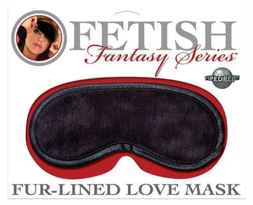 Fur-Lined Love Mask - Black PD3906-23