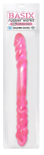 Basix 16'' Double Dong Pink PD4300-11