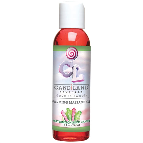 Candiland Sensuals Warming Massage Gel - Watermelon Rock Hard Candy - 4 Oz. DJ4230-04
