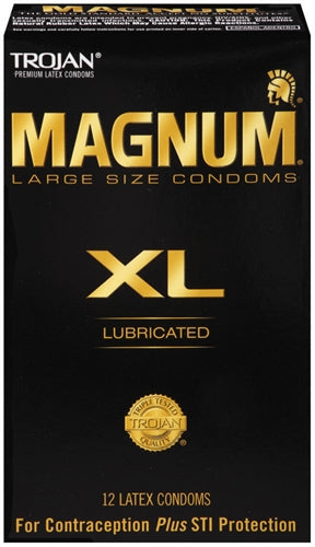 Trojan Magnum XL Lubricated - 12 Pack Tj64712 TJ64714