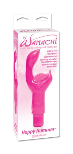 Mini-Multi Wanachi Happy Hummer Multi-Speed Waterproof Massager - Pink PD3035-11