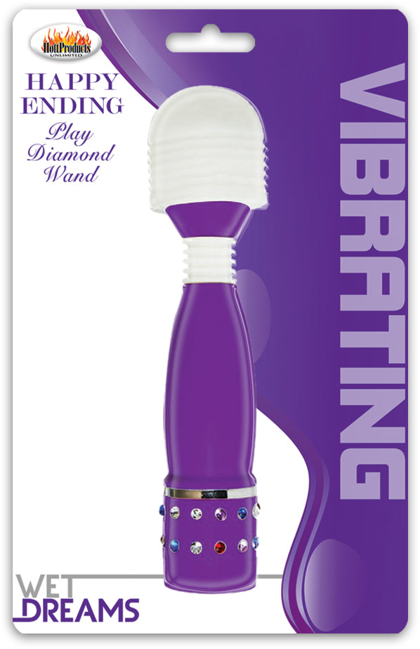 Wet Dreams Happy Ending Play Diamond Wand - Purple HTP2726