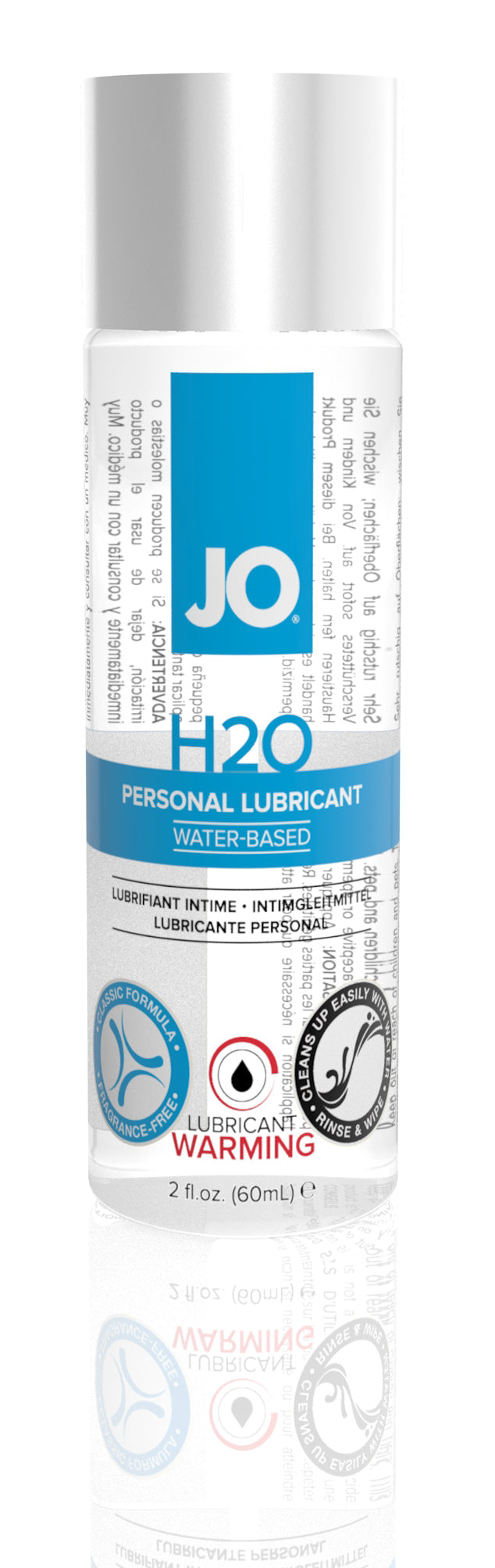 Jo H2O Water-Based Warming Lubricant - 2 Fl. Oz. / 60 ml JO40080