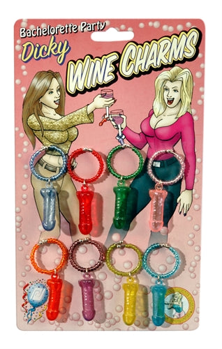 Bachelorette Party Dicky Wine  Charms PD6032-00