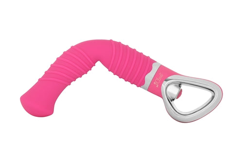 Ellie G Bendable Vibrator Ribbed - Pink CCS15-0