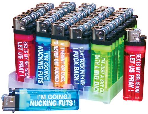 Humorous Lighters - 50 Piece Display - Assorted PD6920-99D