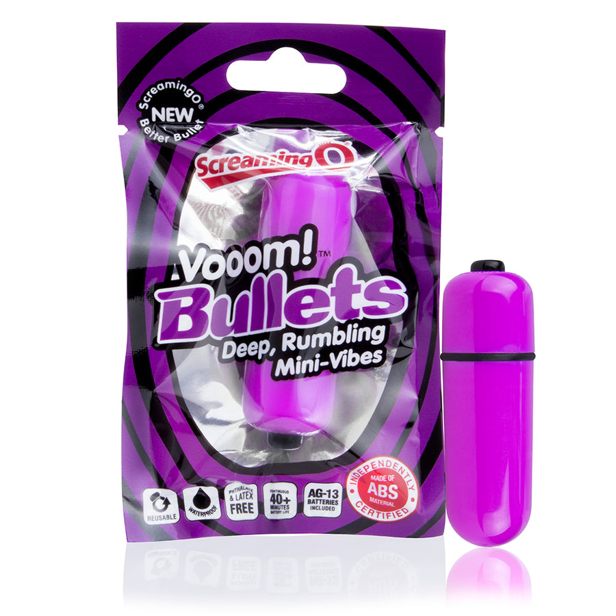 Vooom Bullets Mini-Vibes - Each - Grape VBUL-GP-101E