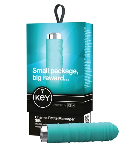 Key Charms Petite Massager - Silk - Robin Egg Blue JO8040203