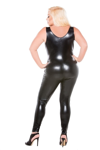 Kitten Plus Wet Look Catsuit - One Size Plus Size ALR-10-1002-XK