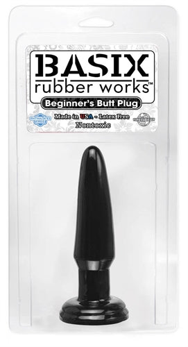 Basix 3.5in Beginners Butt Plug Black PD4267-23