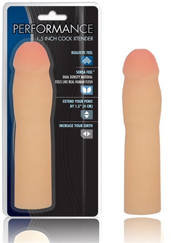 Performance 1.5-Inch Cock Xtender - Beige BL-26293