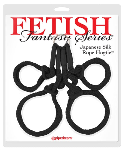 Fetish Fantasy Series Japanese Silk Rope Hogtie - Black PD3815-23
