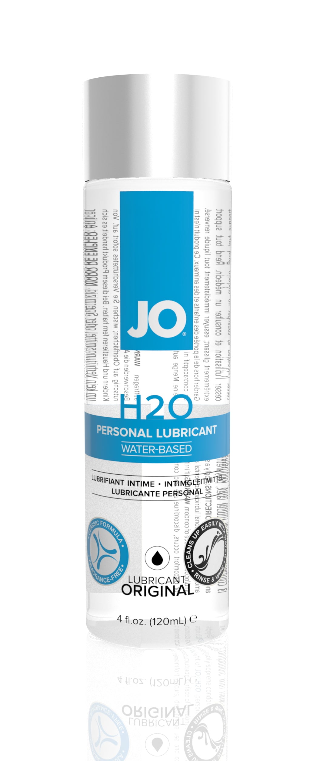 Jo H2O Water-Based Lubricant - 4 Fl. Oz. / 120 ml JO40035