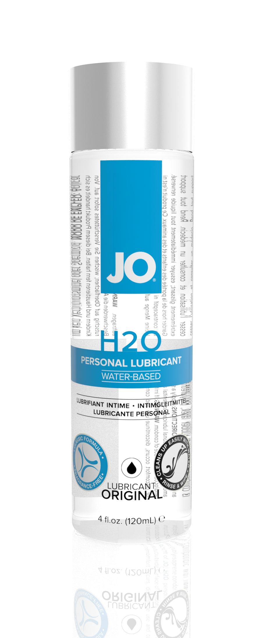 Jo H2O Water-Based Lubricant - 4 Fl. Oz. / 120 ml JO40035