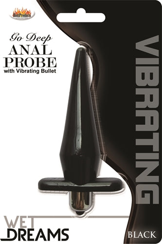 Wet Dreams Go Deep Anal Probe With Vibrating Bullet - Black HTP2941