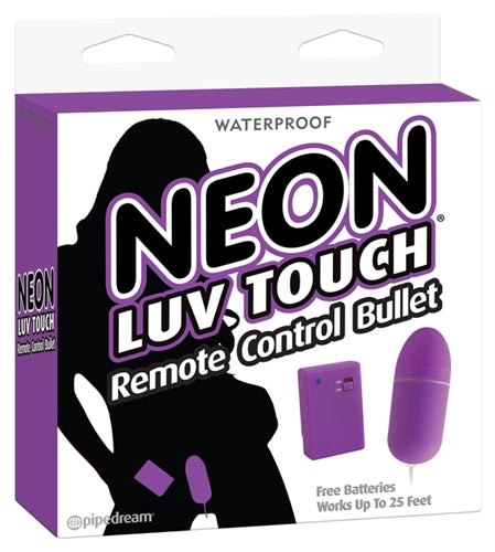 Neon Luv Touch Remote Control Bullet - Purple PD2674-12