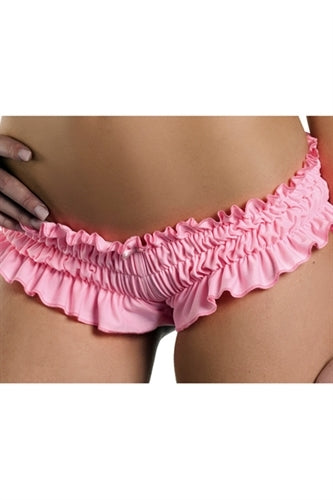 Ruffled Booty Shorts - Light Pink - Small BW-1009PK-S