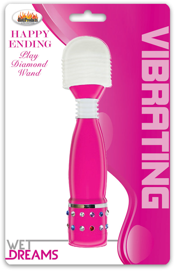 Happy Ending Love Wand Play With Me Vibe - Magenta HTP2715