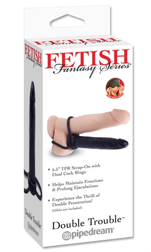 Fetish Fantasies Series Double Trouble - Black PD3740-23