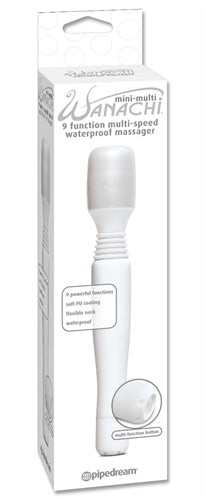 Mini-Multi Wanachi 9-Function Multi-Speed Waterproof Massager - White PD3033-19