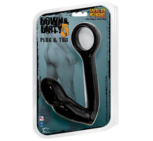 Wildfire Down and Dirty 5in Plug and Tug Ass Plug and Cock Ring TS1101108